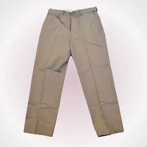 Lanesboro tan pleated chino pants | Sz 34 x 30, NWT